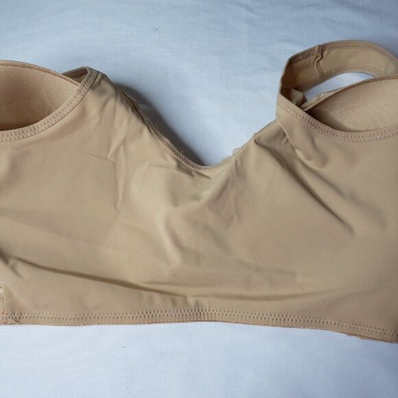Womens LB Tan Lace Front Closure Padded Bra NWT 34DD - Picture 2 of 8